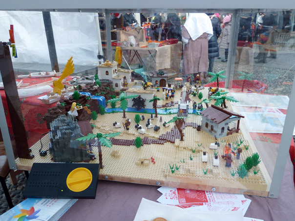 Il presepe della Pro Loco realizzato con i mattoncini della Lego da Cristian Sala