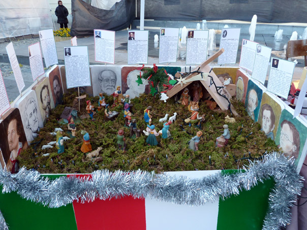 Il presepe della Pro Loco realizzato con i mattoncini della Lego 150 anni dell'unità d'Italia