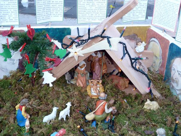 Il presepe della Pro Loco realizzato con i mattoncini della Lego 150 anni dell'unità d'Italia